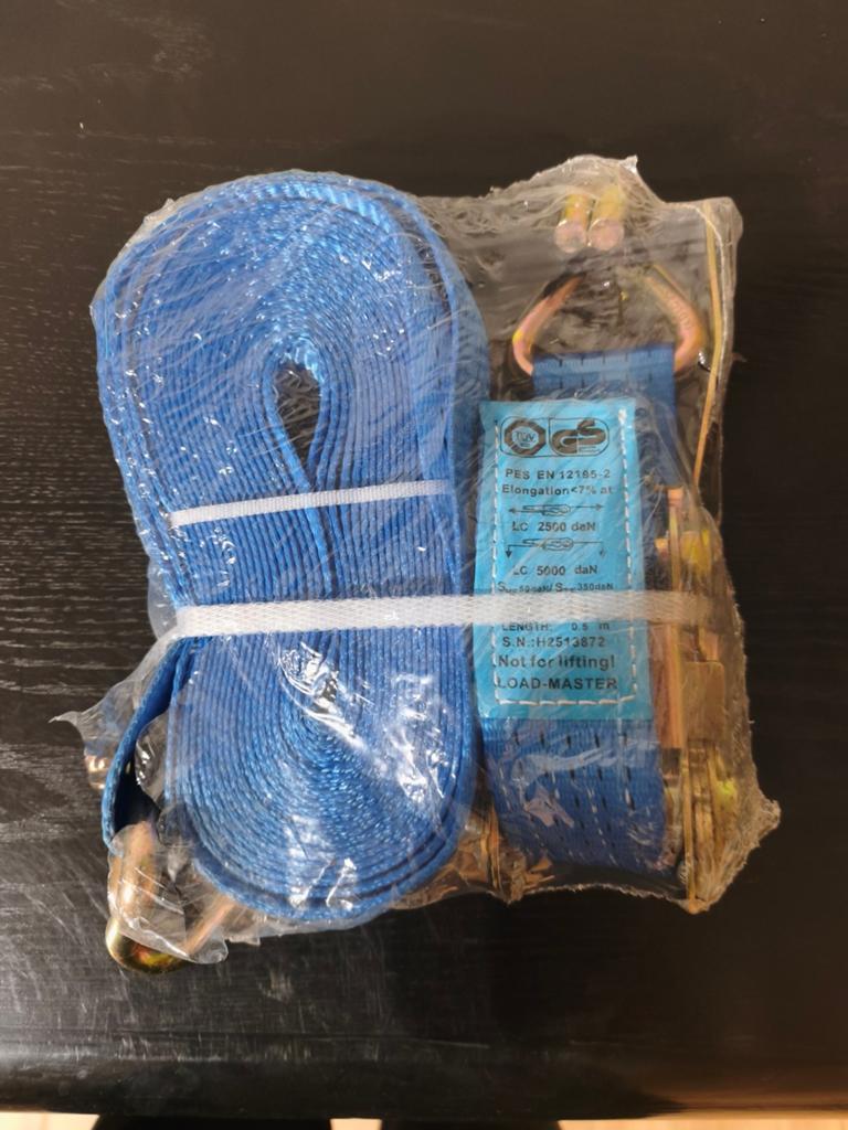 Nieuwe professionele spanriemen 5 ton – LOAD MASTER – EN1219, Ophalen of Verzenden, Nieuw