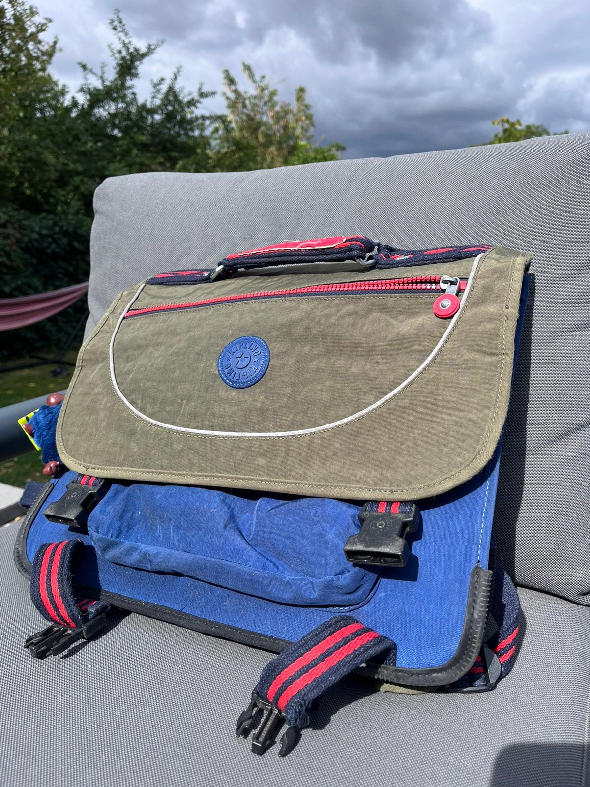 Kipling boekentas, Ophalen, Gebruikt, Groen