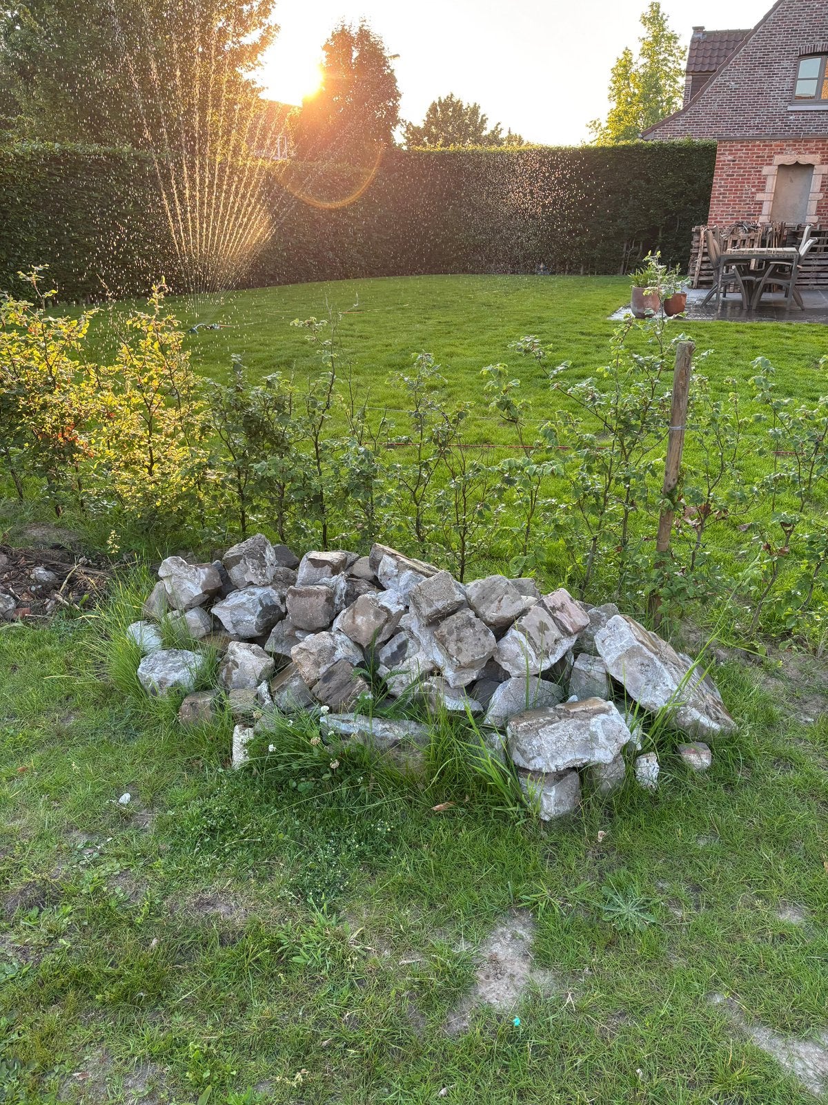 Gratis kasseien, Tuin en Terras, Grind, Keien en Split, Ophalen, Zo goed als nieuw