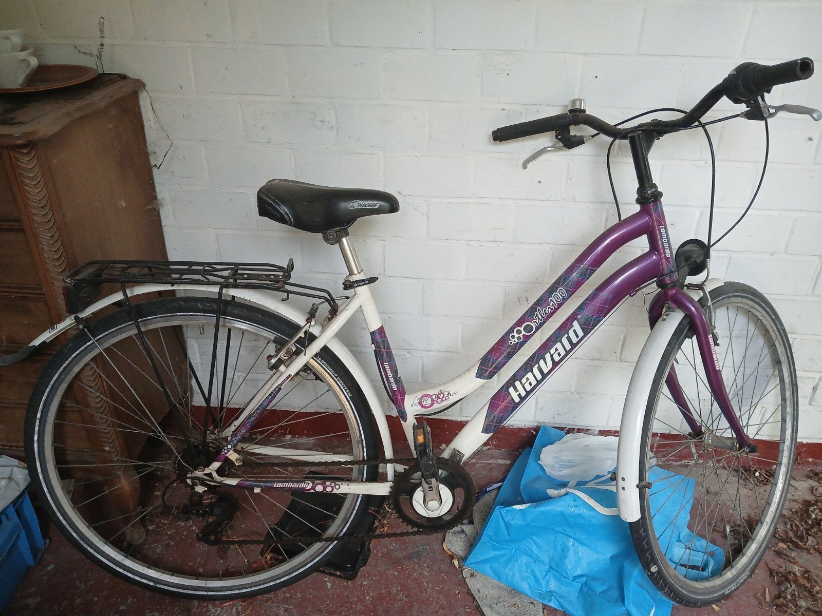 damensfiets met beetje werk aan, Fietsen en Brommers, Ophalen, Gebruikt, Trommelrem, Overige merken