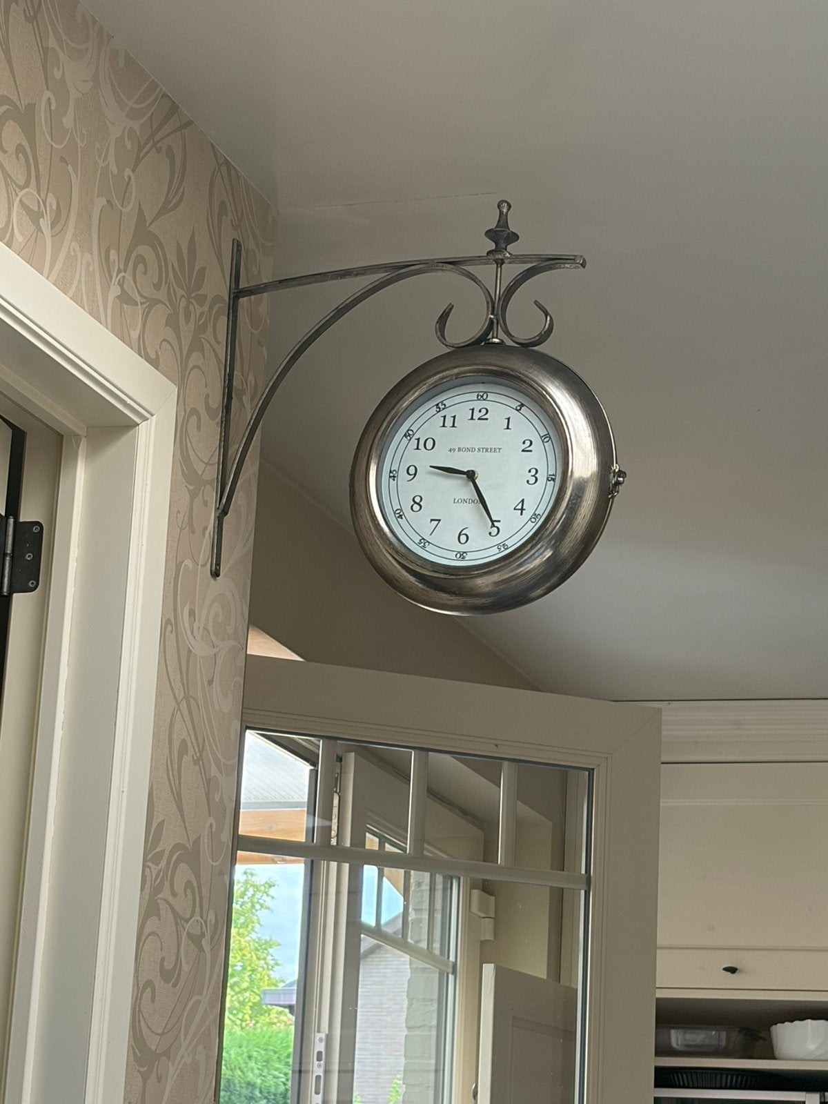 Wandklok, Huis en Inrichting, Woonaccessoires | Klokken, Vintage, Ophalen, Zo goed als nieuw, Wandklok
