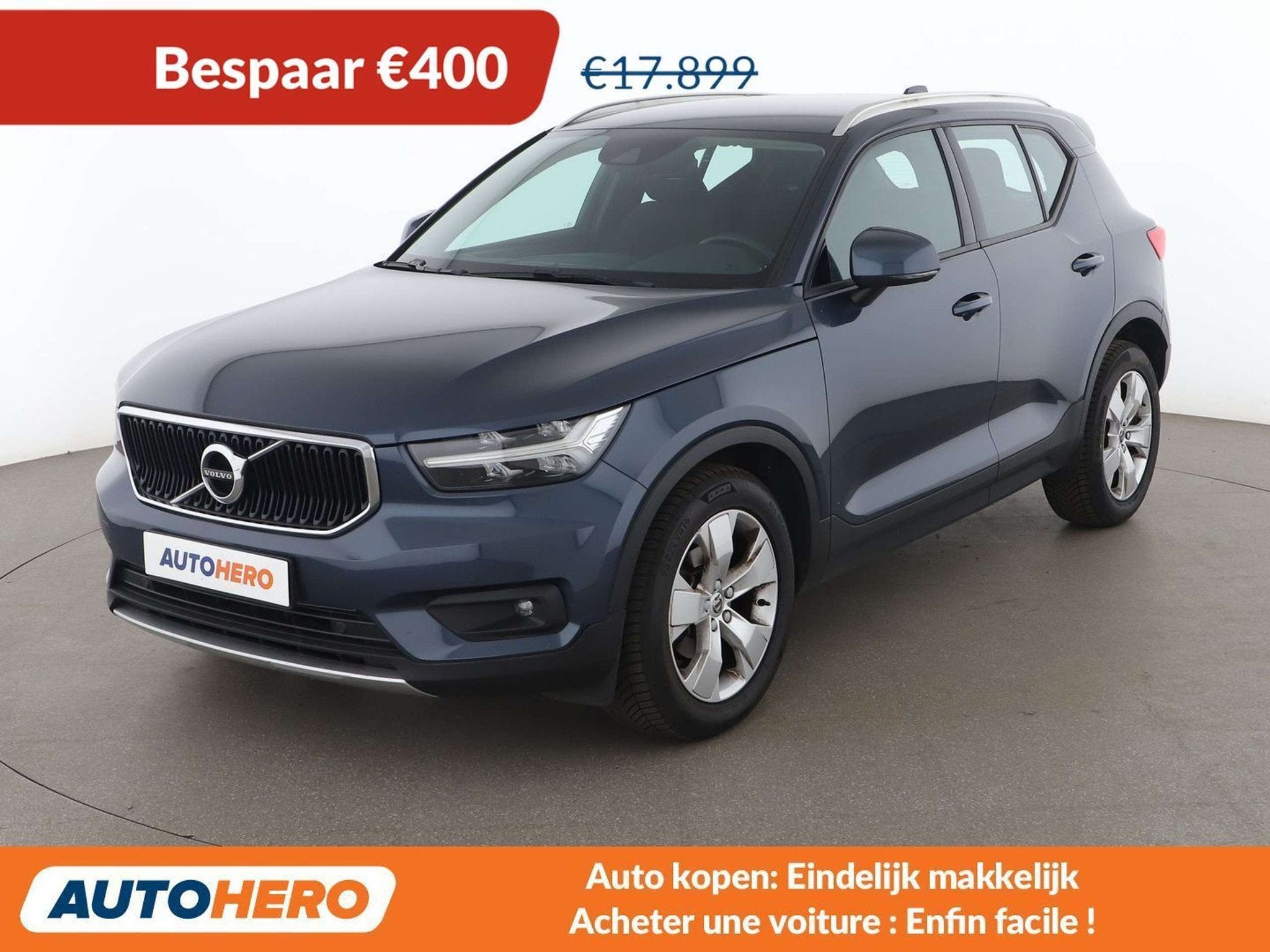 Volvo XC40 1.5 T2 Momentum Pro 2WD (bj 2021), Auto's, Voorwielaandrijving, Stof, Gebruikt, Blauw