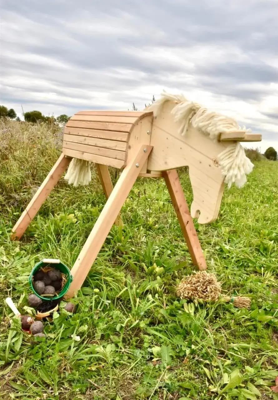 Houten paardje .Merk, rülke. Nieuwprijs, 222 euro., Kinderen en Baby's, Ophalen, Zo goed als nieuw, Overige typen