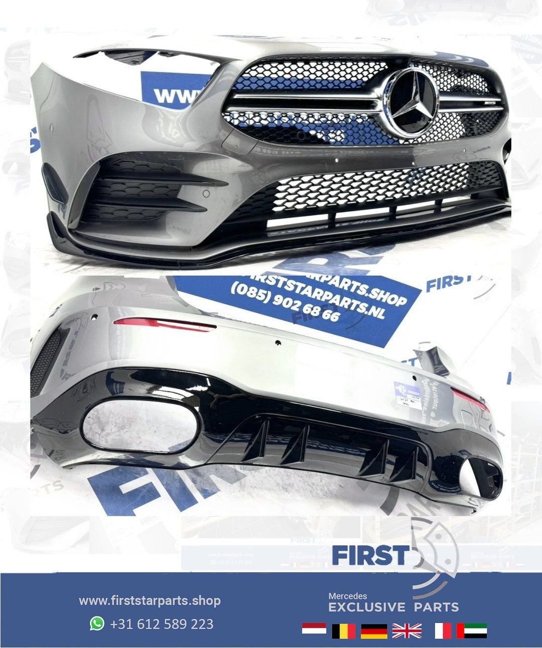 W177 A35 AMG voorbumper achterbumper AERO pakket ZWART WIT G, Auto-onderdelen, Gebruikt, -, Ophalen of Verzenden, Bumper
