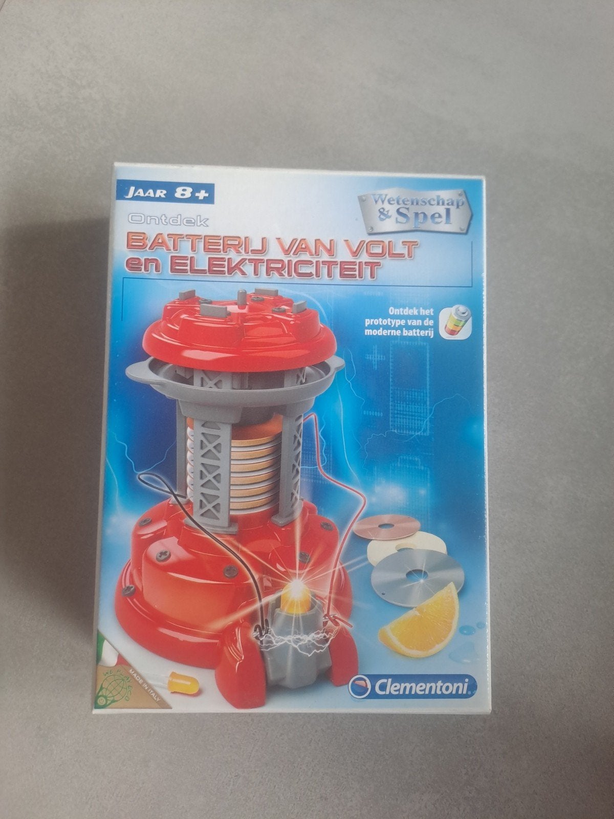 Clementoni: Batterij van volt en elektriciteit, Ophalen of Verzenden, Zo goed als nieuw, Elektronica, Met licht