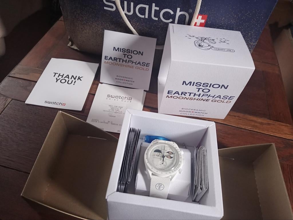 Omega x Swatch Moonshine Gold, Enlèvement ou Envoi, Omega
