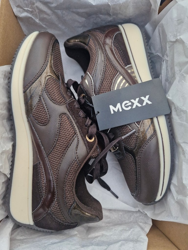 Nieuwe sneakers Mexx, maat 38, Kleding | Dames, Mexx, Bruin, Nieuw, Ophalen of Verzenden