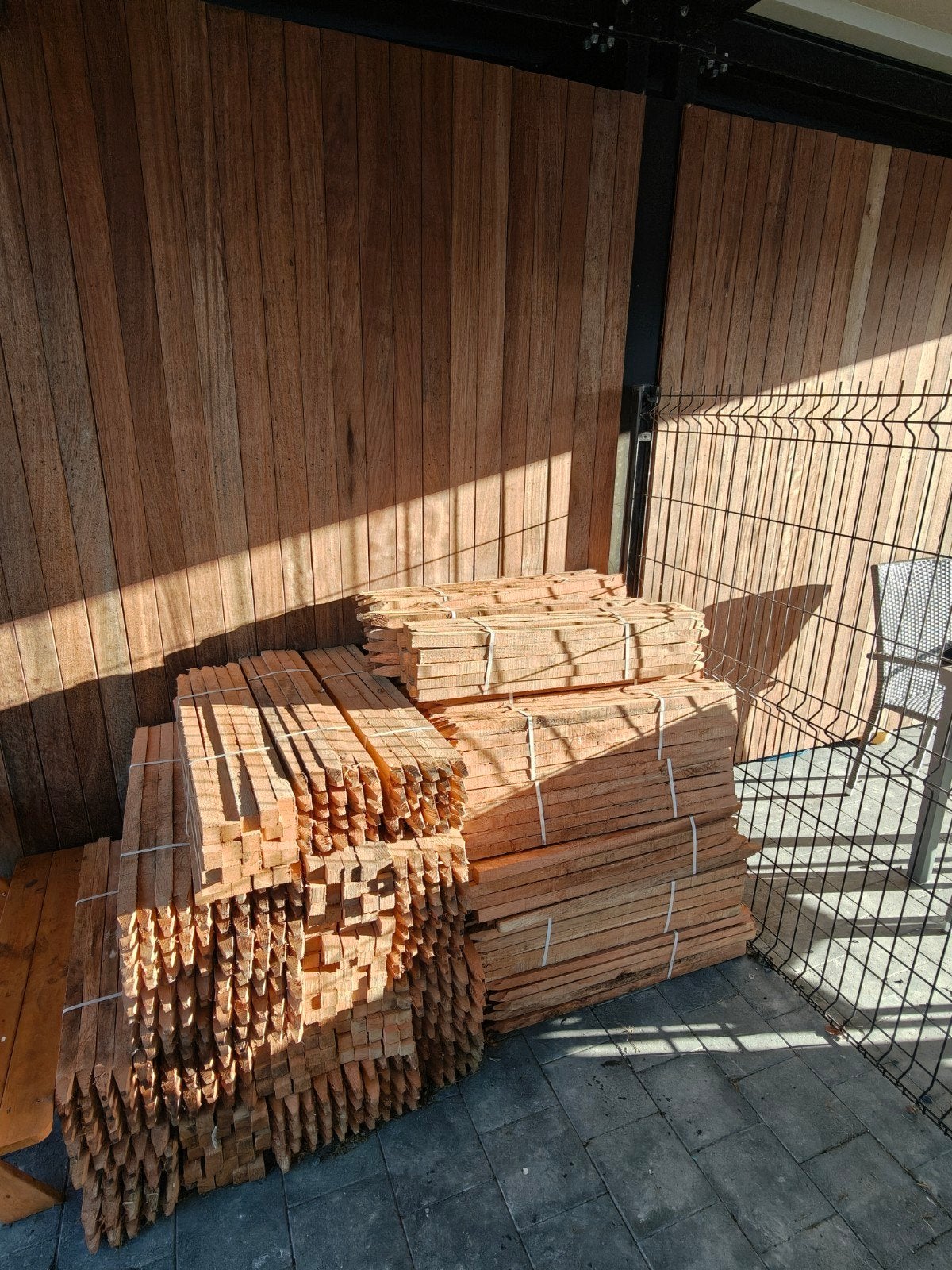 Piketten 3x3x80cm HARDHOUT, Tuin en Terras, Ophalen, Hardhout