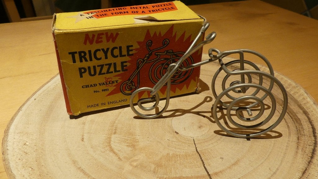 Tricycle puzzle van Chad Valley in originele doos, Ophalen