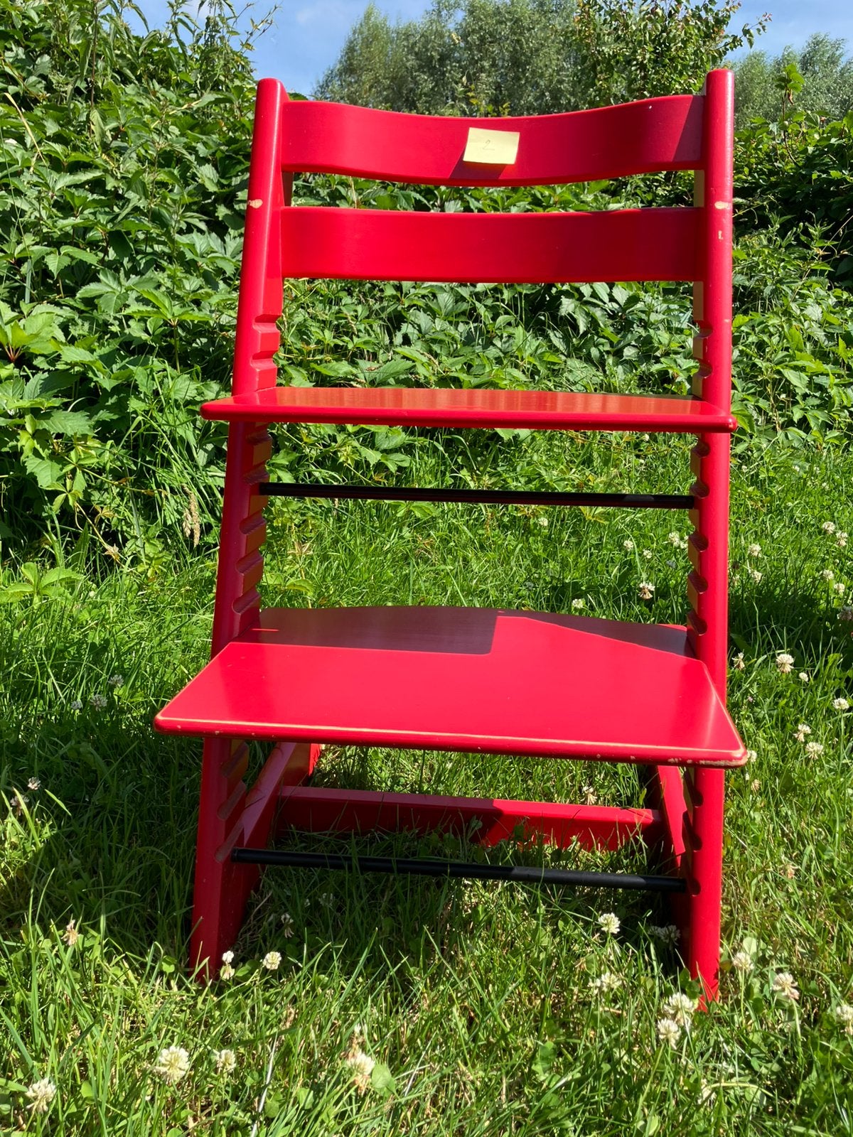 1 Rode Stokke Tripp Trapp stoel, Ophalen, Gebruikt, Meegroeistoel, Gordel(s)