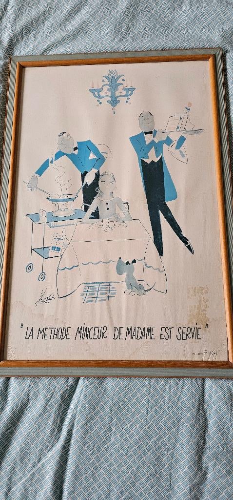 Lithographie Kiraz Methode minceur Madame est servie, Ophalen