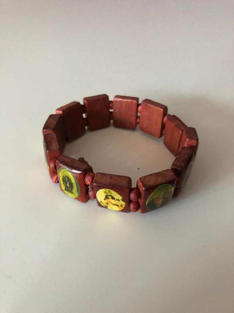 Bracelet en bois Jesus, Handtassen en Accessoires, Armbanden, Ophalen of Verzenden, Zo goed als nieuw, Hout