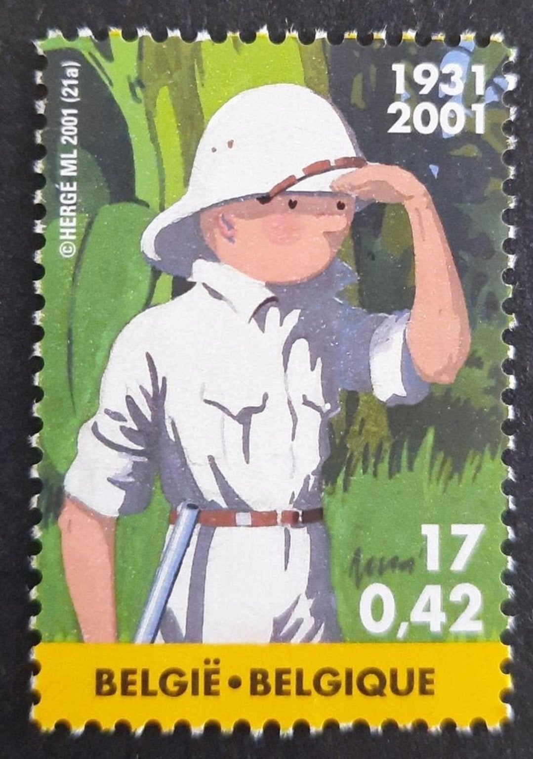 België: OBP 3048 ** Kuifje 2001., Frankeerzegel, Ophalen of Verzenden, Zonder stempel, Postfris