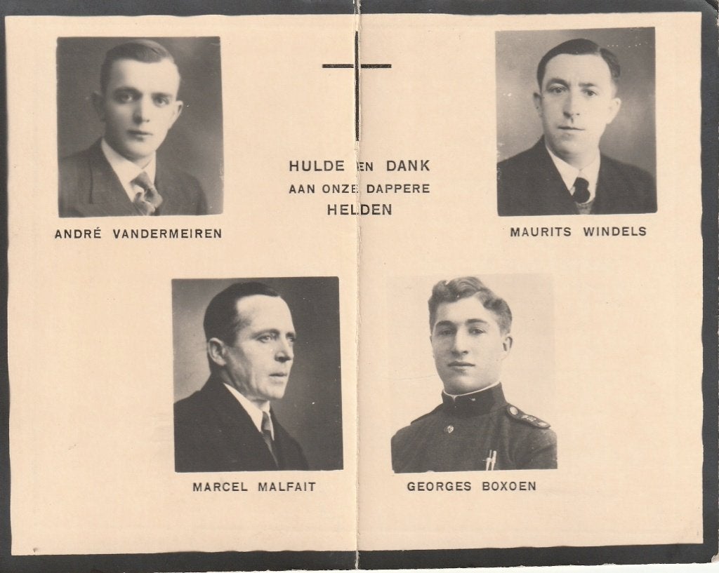 Gesneuvelden 1940-45Wevelgem tijdens de bevrijding zie prent, Verzamelen, Bidprentjes en Rouwkaarten, Verzenden