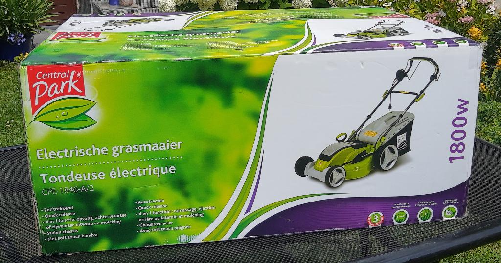 grasmachine Central park 1800 watt CPE 1846-A/2, Jardin & Terrasse, Tondeuses à gazon, 40 à 49 cm, Enlèvement, Fonction de mulching