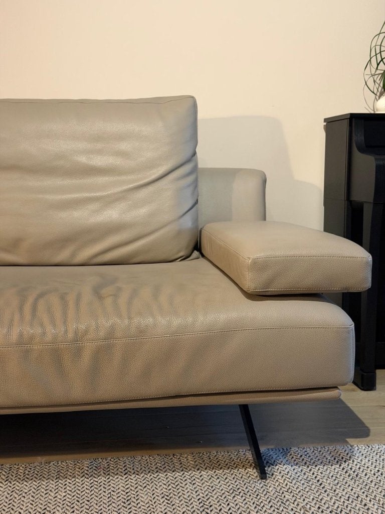 Lederen design sofa 2m64, Huis en Inrichting, Ophalen, 250 tot 300 cm, Gebruikt, 100 tot 125 cm