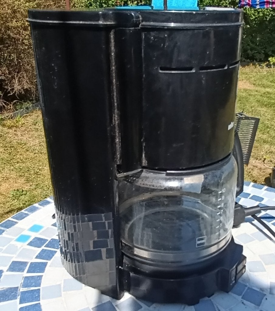 Braun elektrisch koffiezetapparaat, Ophalen, Afneembaar waterreservoir, Gebruikt, Koffiemachine