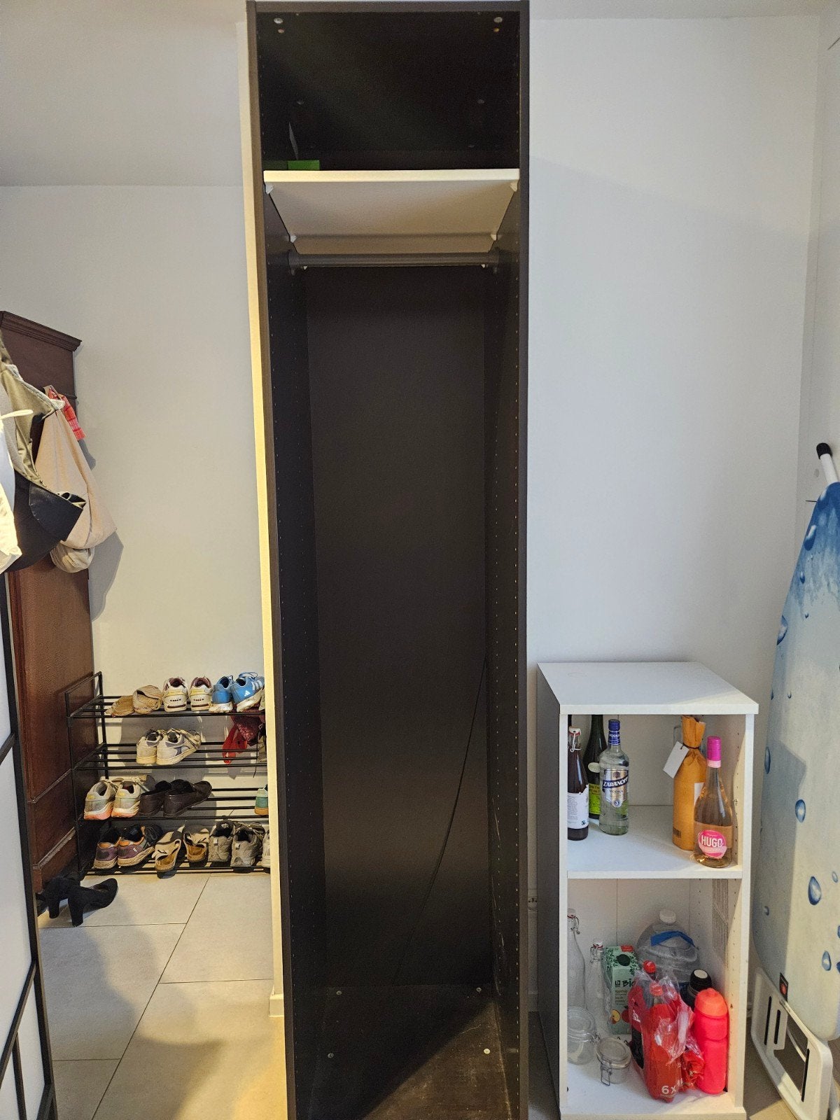 zwarte pax kast, Huis en Inrichting, Ophalen, Gebruikt, 200 cm of meer, 50 tot 100 cm