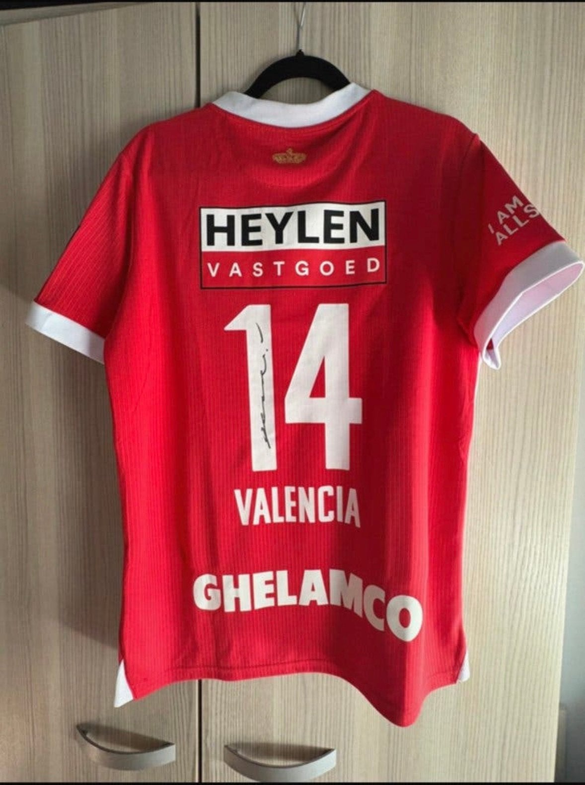 Royal Antwerp FC - Anthony Valencia, Verzamelen, Sportartikelen en Voetbal, Ophalen of Verzenden, Zo goed als nieuw, Shirt