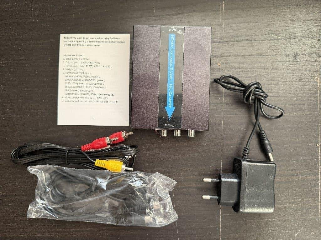 Convertisseur HDMI vers S-Video et RCA, TV, Hi-fi & Vidéo, Convertisseurs, Enlèvement ou Envoi, Utilisé