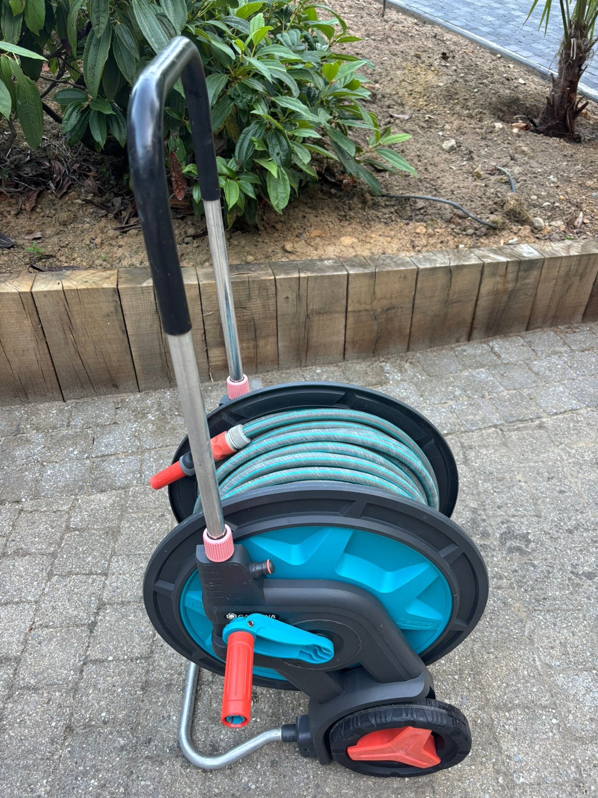 Gardena tuinslang 50m, Tuin en Terras, Ophalen, Zo goed als nieuw, Tuinslanghaspel