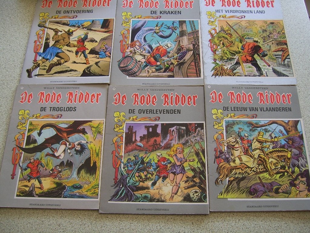 Stripverhalen van de Rode Ridder, Boeken, Stripverhalen, Meerdere stripboeken, Ophalen of Verzenden, Gelezen, Willy vandersteen