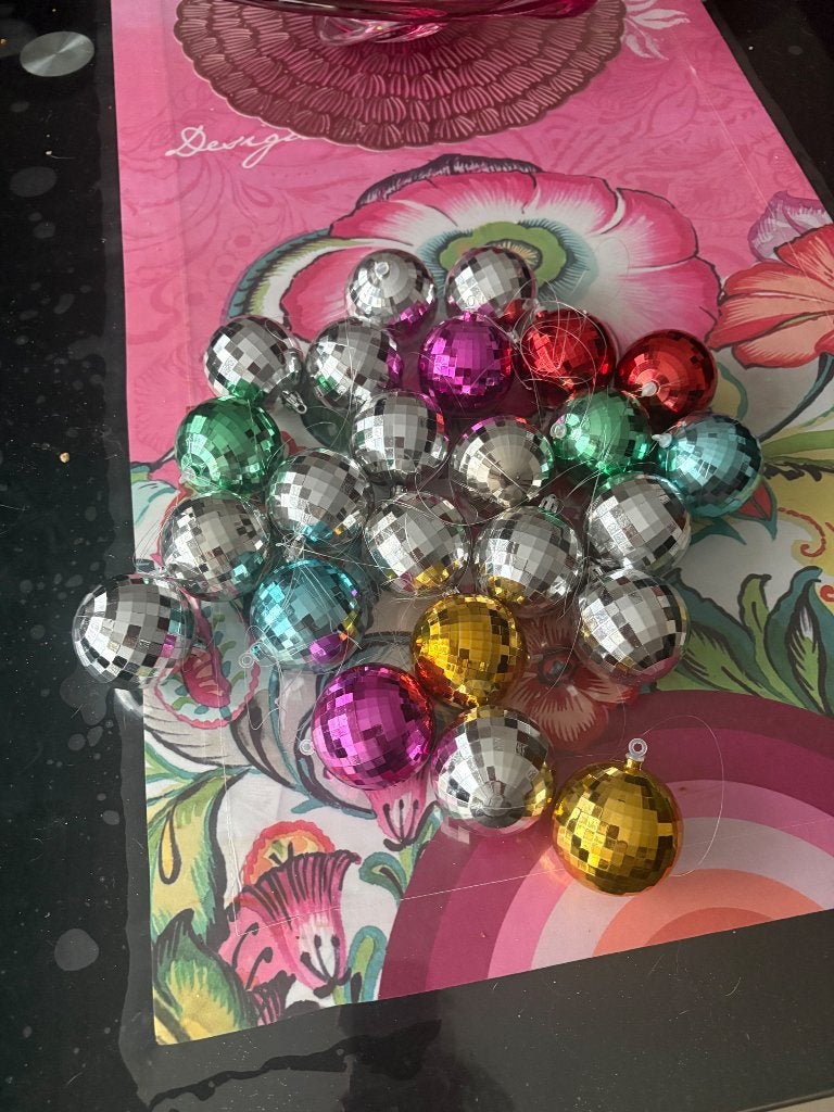 Lot boules à facettes disco décoration, Ophalen of Verzenden, Zo goed als nieuw, Versiering