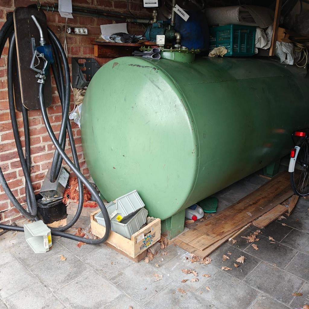 Dieseltank 5500 liter, Ophalen