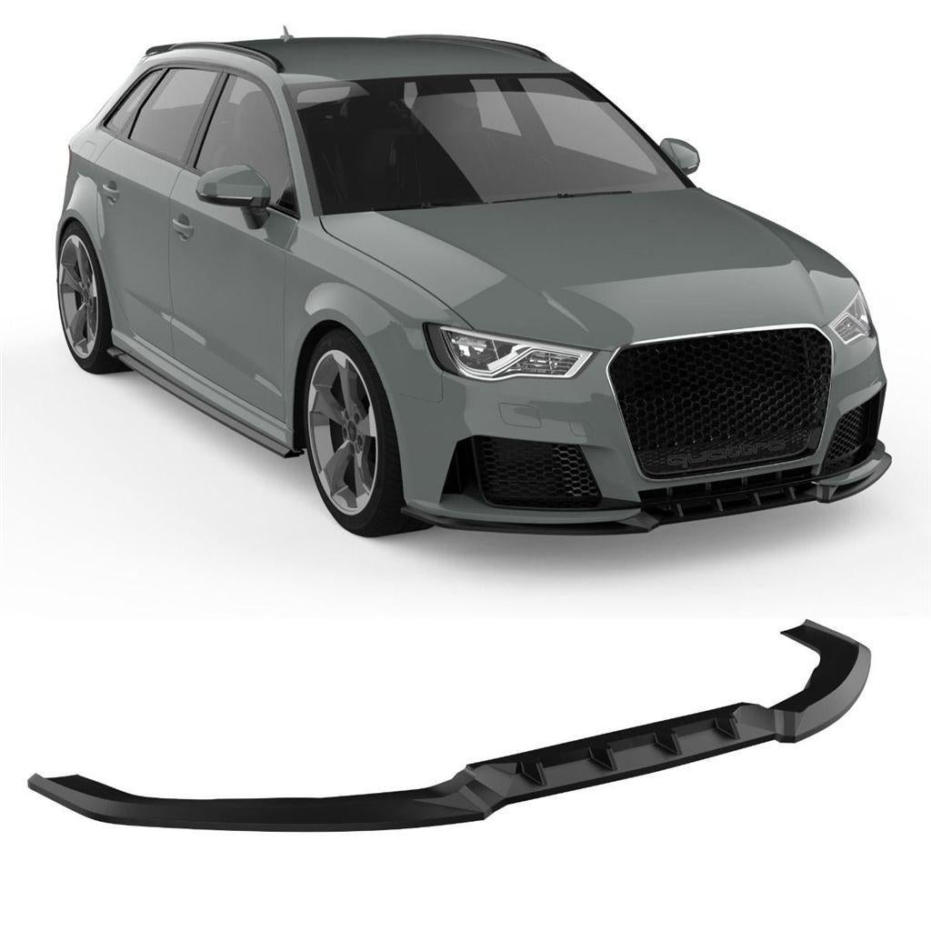 APEX Spoiler Splitter voor Audi RS3 8V Sportback glans Zwart, Verzenden