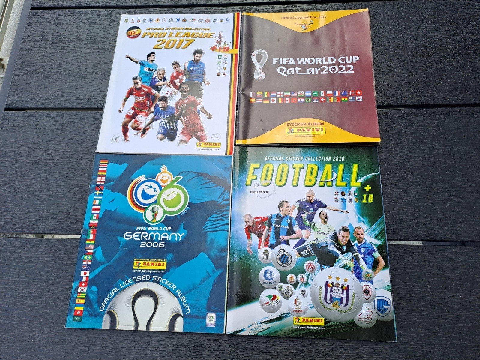 Lot Panini stickers boeken volledig leeg empty 4 stuks, Ophalen of Verzenden