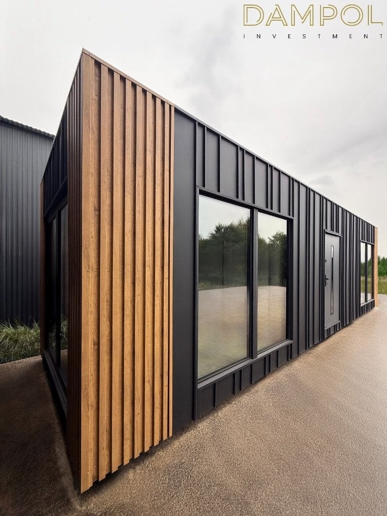 Zorgwing/Tiny house/modern paviljoen 10x3, Tuin en Terras, Ophalen, 200 tot 400 cm, 3 ramen of meer, Overige typen