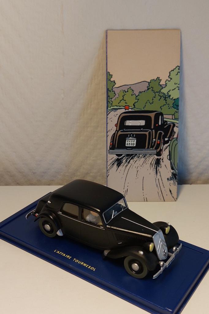 Voiture TINTIN Atlas 1/43 'La Citroën 15/6 1952', Enlèvement ou Envoi, Tintin, Comme neuf, Statue ou Figurine