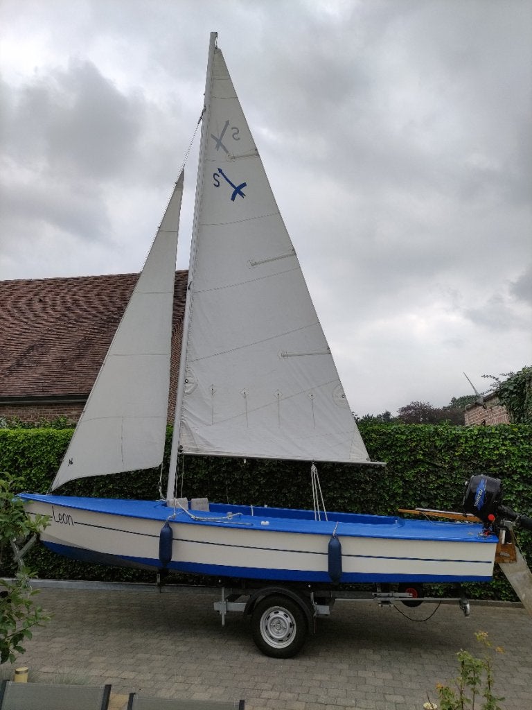 Te koop ; zeilboot Flying arrow Spanker, Sports nautiques & Bateaux, Gouvernail, Polyester, 6 m, Enlèvement