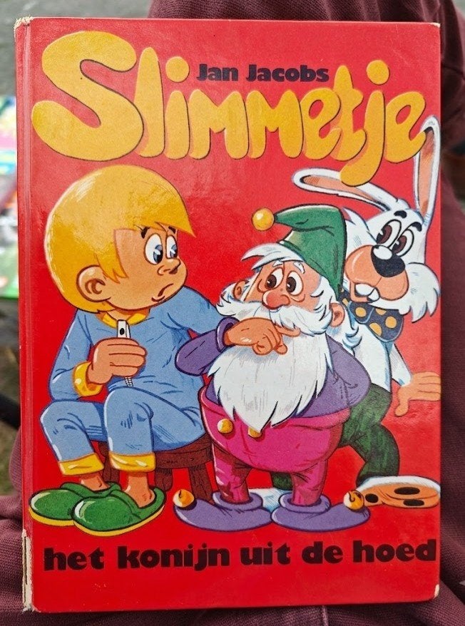 Jan Jacobs - Slimmetje: het konijn uit de hoek - kinderboek, Ophalen of Verzenden, Zo goed als nieuw, Jan Jacobs (pseudoniem voor Koos Verkaik)