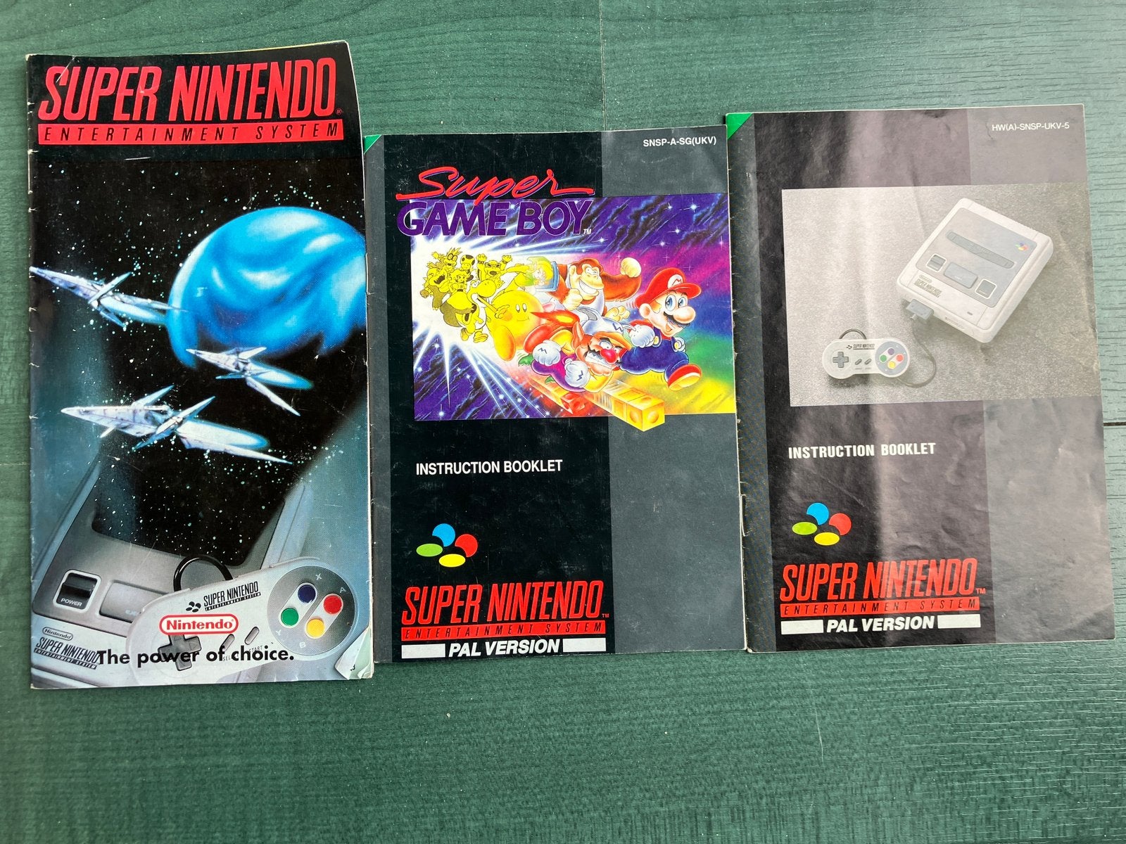 Livrets d'instructions Super Nintendo, Enlèvement, Utilisé