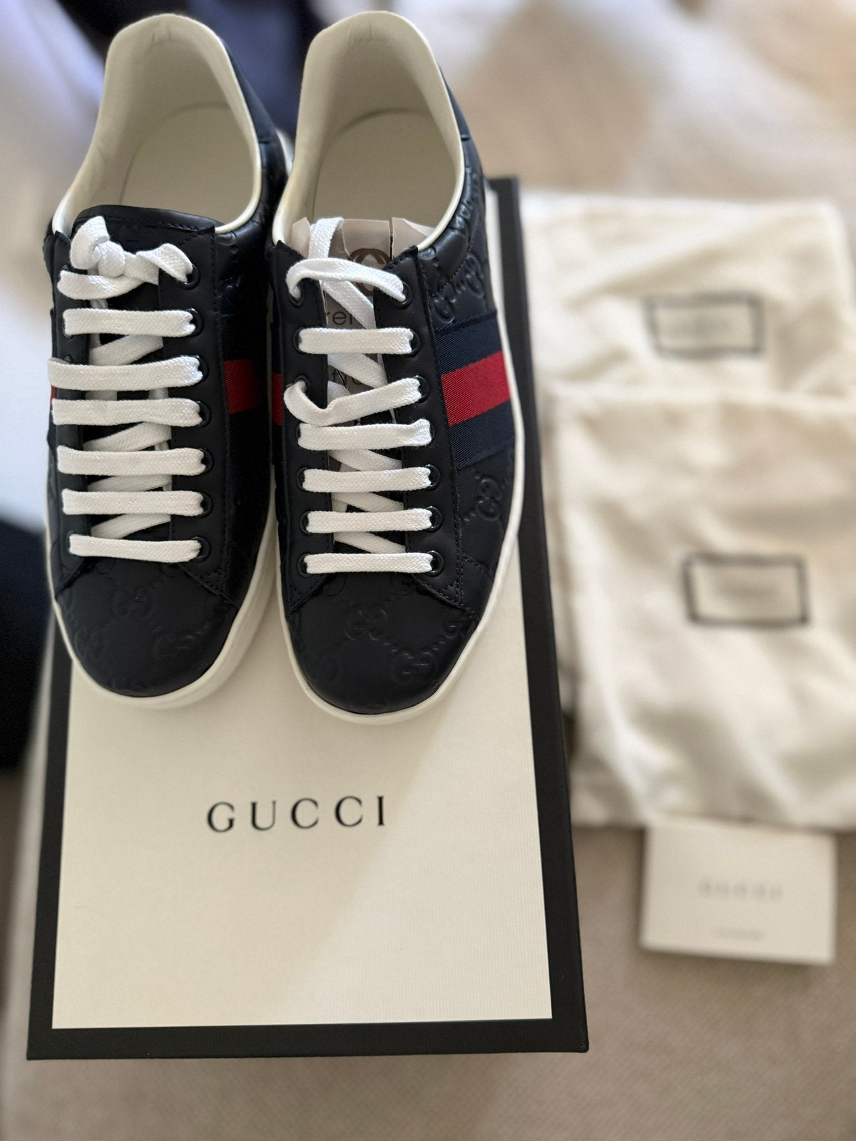 Chaussures Ace GUCCI GG, Vêtements | Hommes, Chaussures, Neuf, Enlèvement, Bleu, Baskets