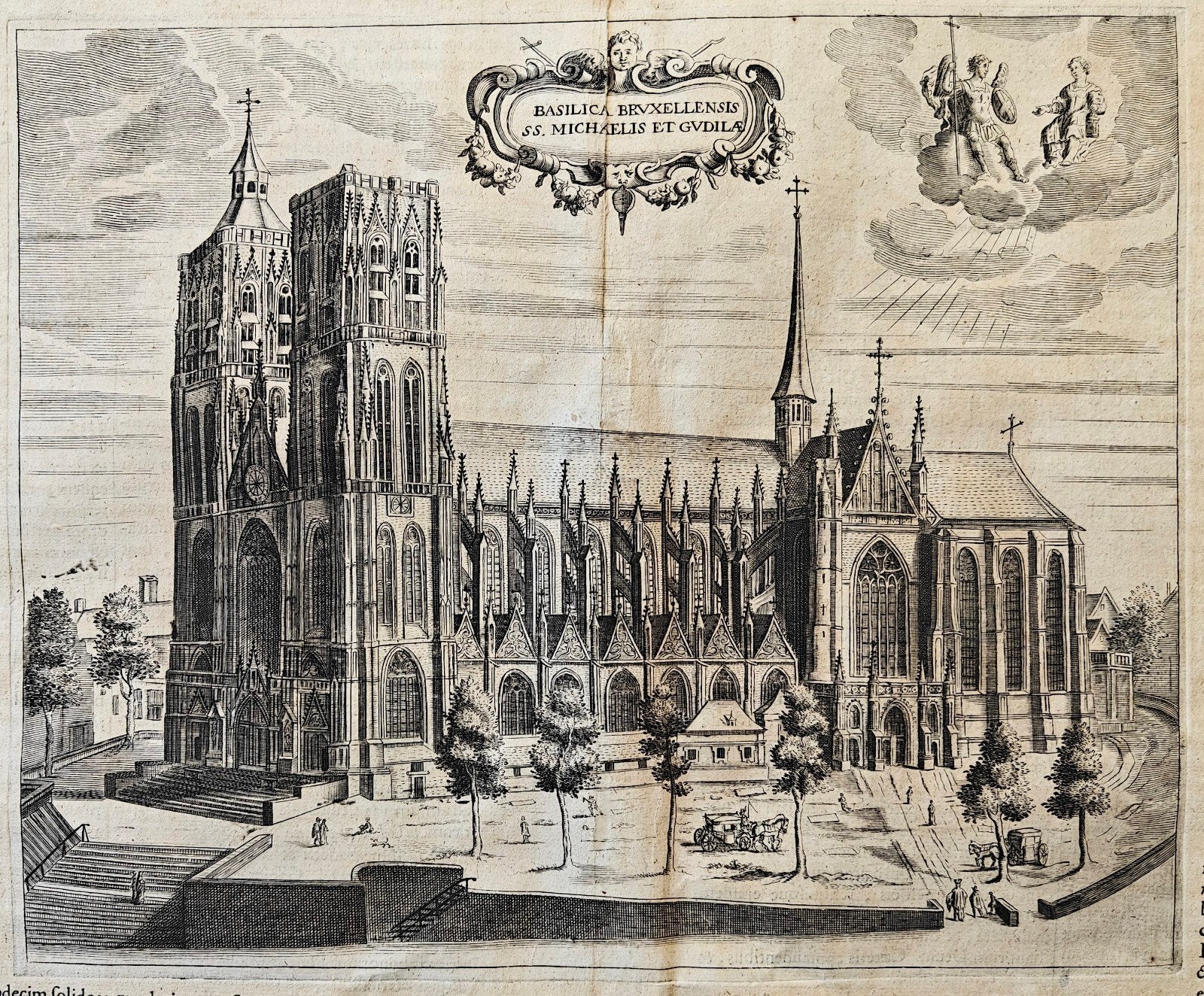 Brussel / Sint Michiels en Goedele Kathedraal. 1659., Ophalen of Verzenden