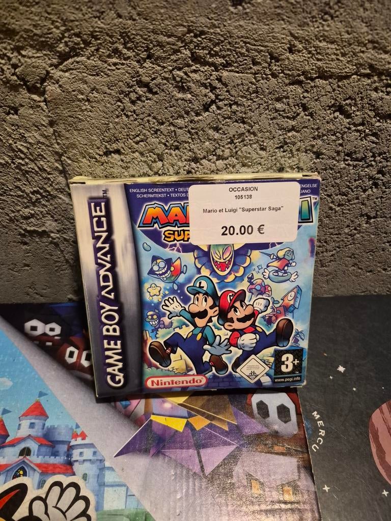 Boite vide Gameboy advance mario, Enlèvement ou Envoi