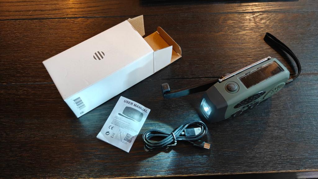 Noodradio met opwinddare powerbank, solar en zaklamp, Audio, Tv en Foto, Radio's, Ophalen