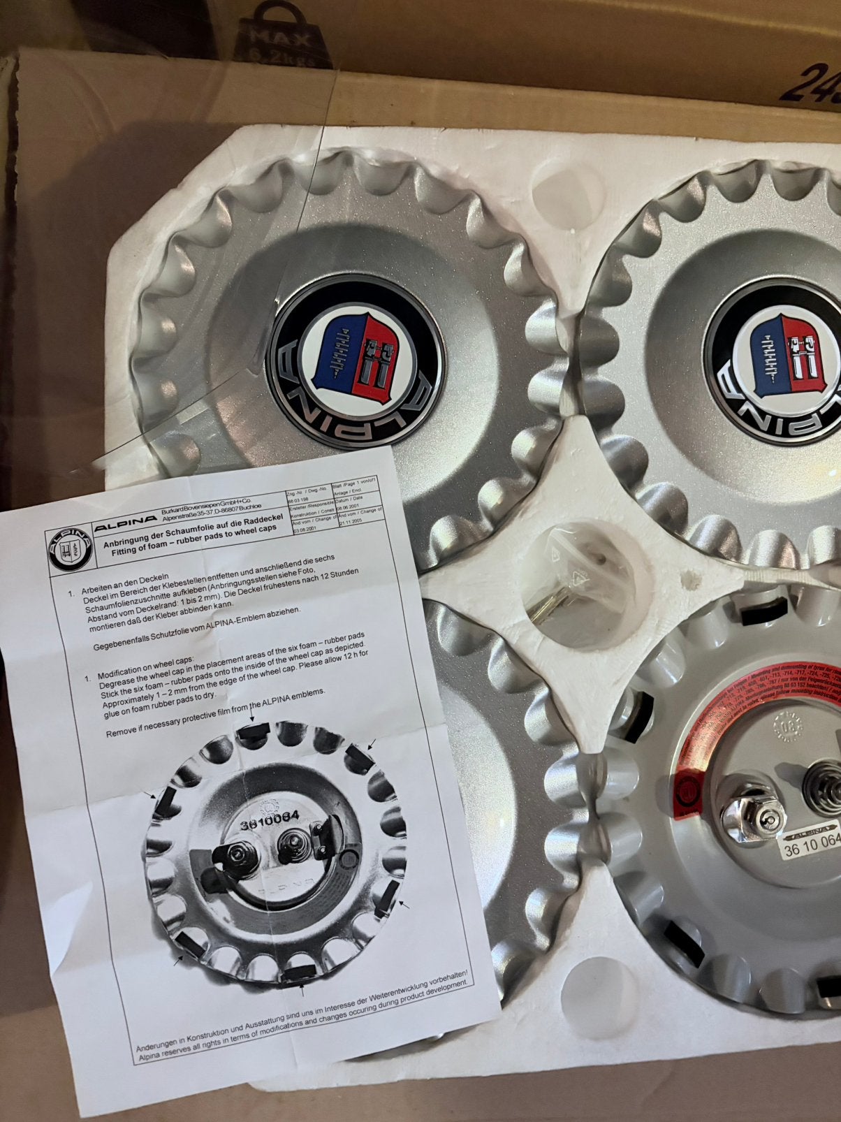Alpina Classic center caps, Auto-onderdelen, Ophalen of Verzenden, Nieuw, BMW