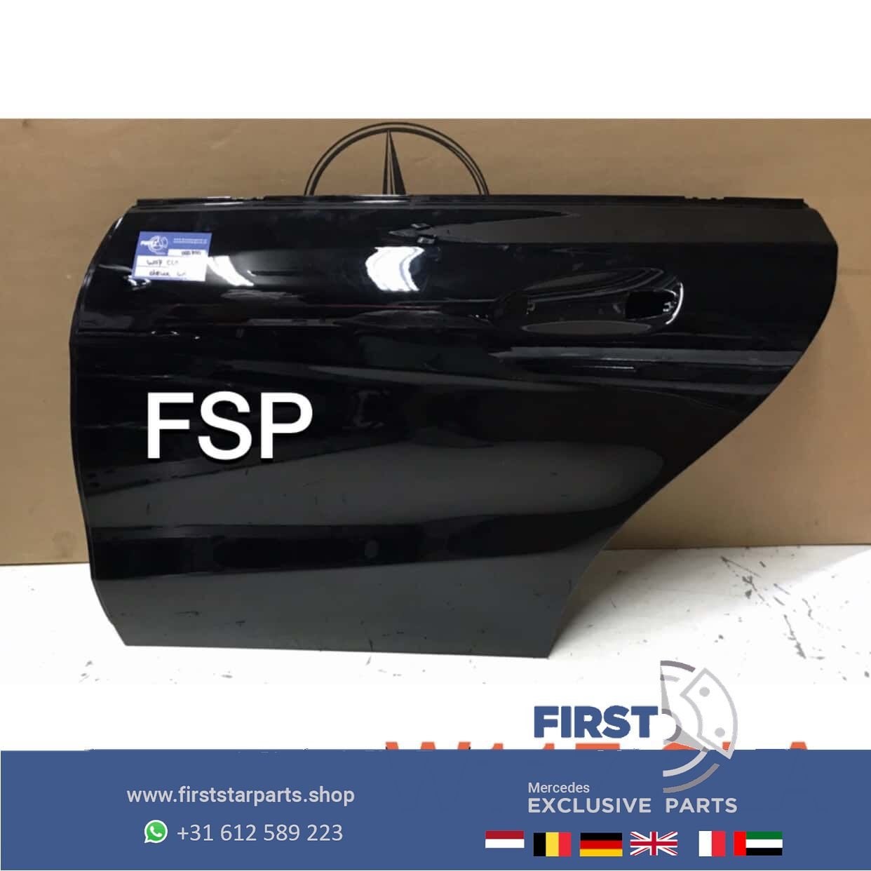 W117 C117 CLA DEUR LINKS ACHTER ZWART Mercedes 2013-2016 LIN, Gebruikt, -, Deur, Ophalen of Verzenden
