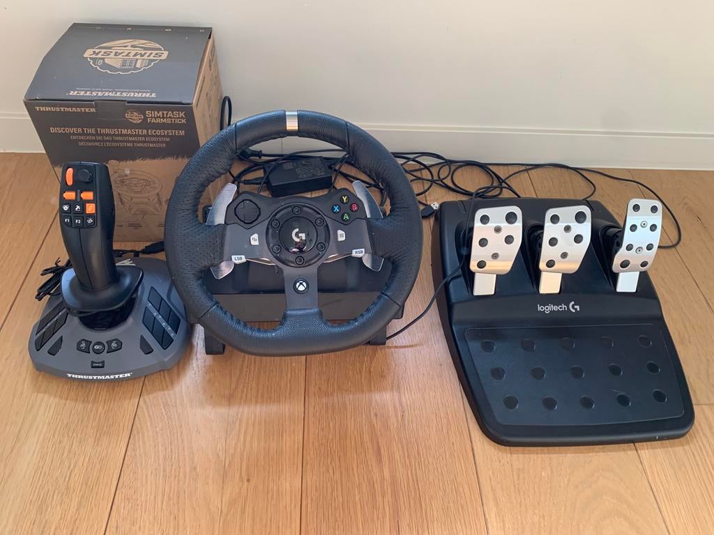 logitech g920 pc en een joystick, Ophalen, Zo goed als nieuw