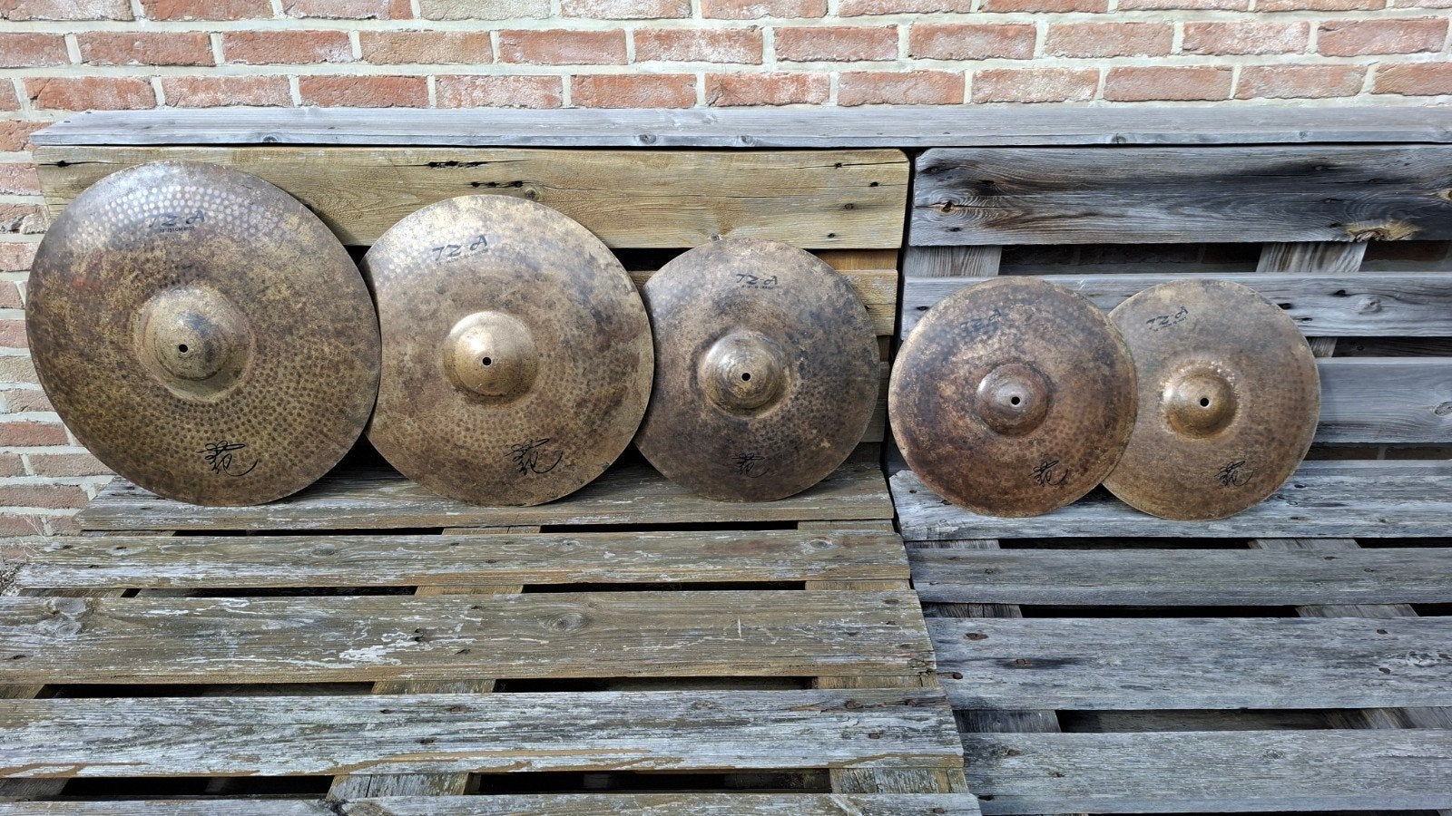 tongxiang tza cymbalset14"hh/16"/18"/20", Muziek en Instrumenten, Ophalen of Verzenden, Gebruikt