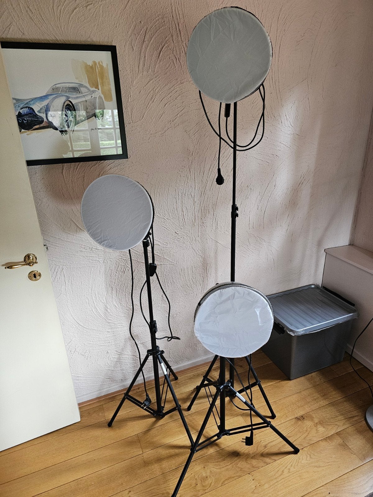 B.I.G. Helios lamp set van 3, Audio, Tv en Foto, Foto | Doka Apparatuur, Ophalen