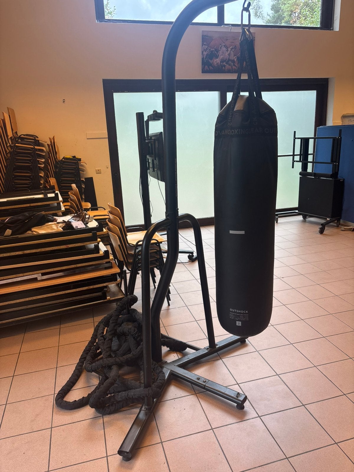 Support et sac de frappe, Sports & Fitness, Enlèvement ou Envoi, Comme neuf