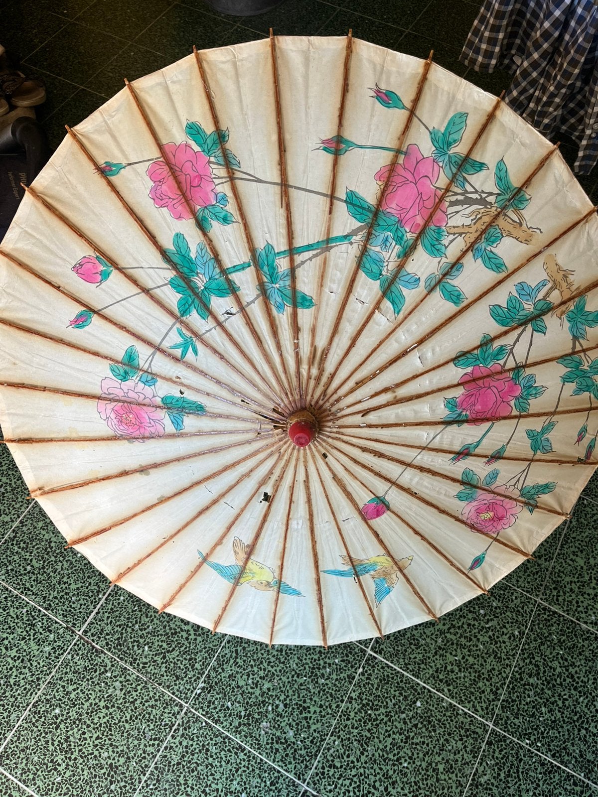 Vintage parasol, Ophalen of Verzenden, Zo goed als nieuw