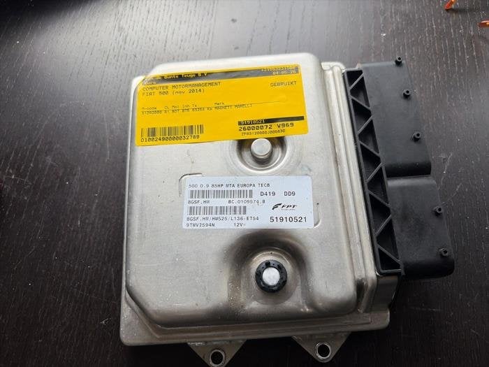 Ordinateur gestion moteur d'un Fiat 500, -, 3 mois de garantie, Utilisé, Fiat