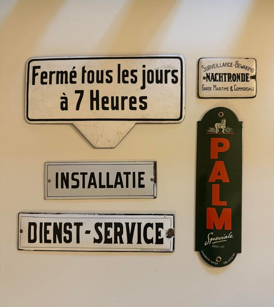 Emaille bord, Verzamelen, Merken en Reclamevoorwerpen, Ophalen of Verzenden, Gebruikt