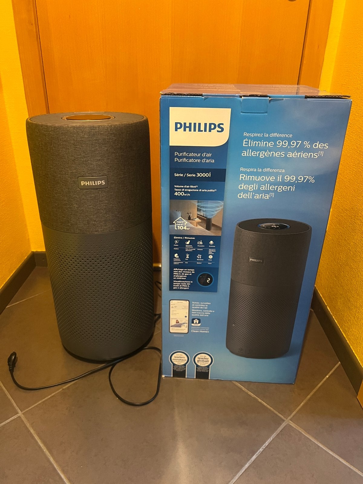 Purificateur d’air Philips serie 3000i, Enlèvement, Comme neuf, Gris