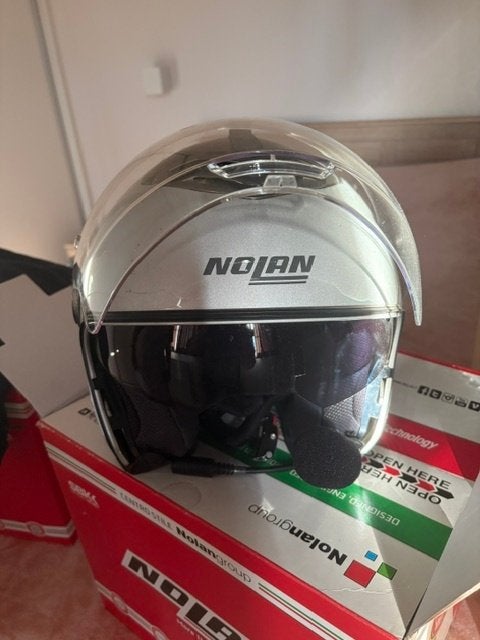 motorhelm nolan, Motos, XS, Seconde main, Enlèvement ou Envoi, Nolan